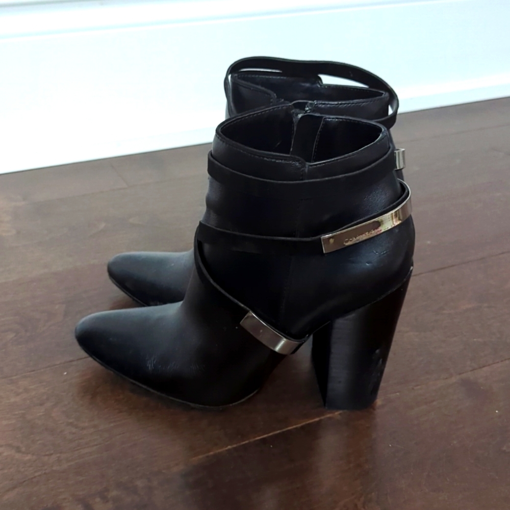 Calvin Klein heeled ankle boots size 7.5